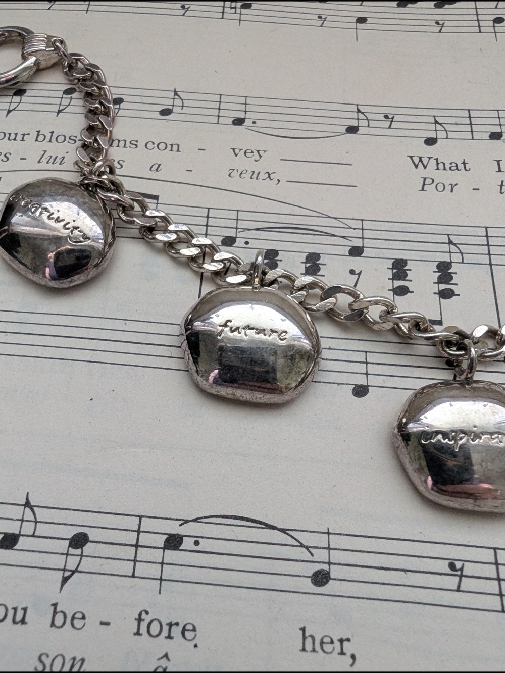 Cerruti Sterling Silver Charm Bracelet with Inspiration Charms - Picture 13 of 16